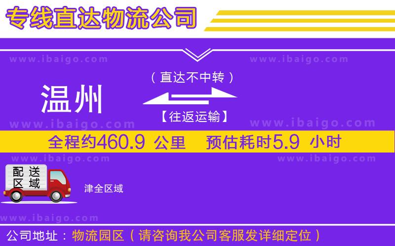 溫州到津貨運(yùn)專(zhuān)線(xiàn)