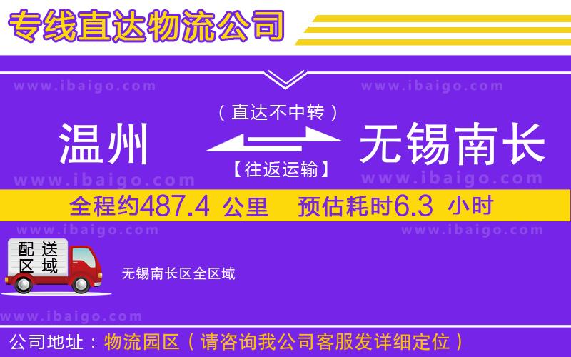 溫州到無(wú)錫南長(zhǎng)區(qū)物流公司