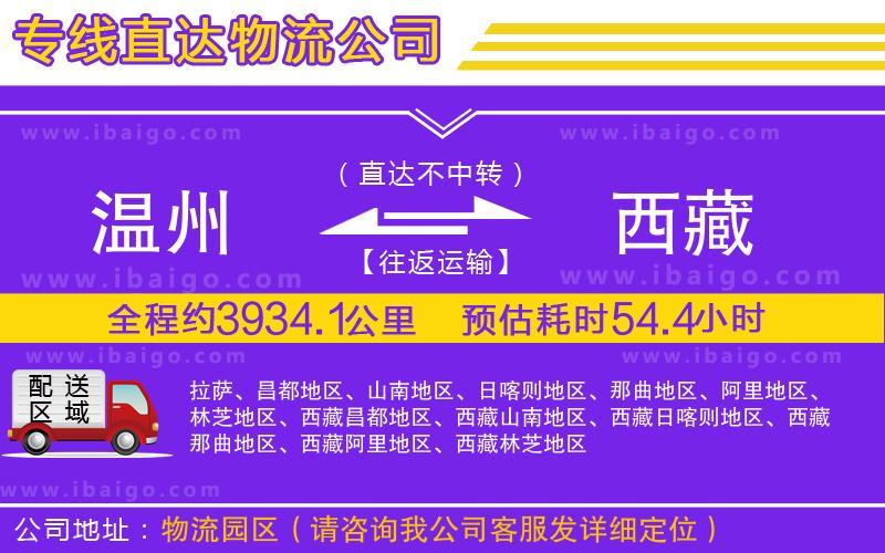 溫州到西藏物流專線