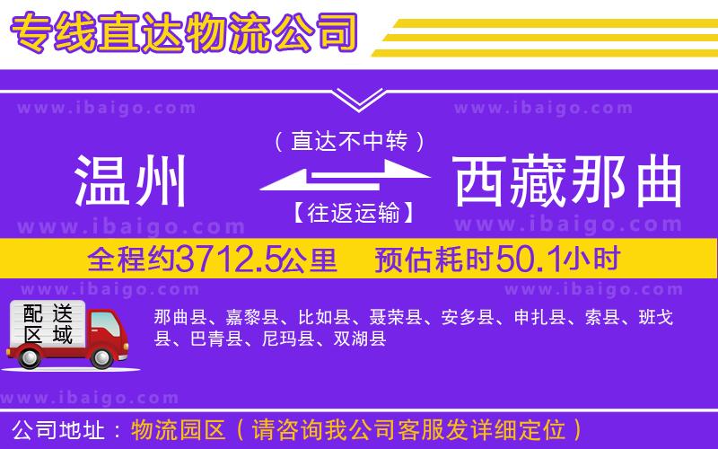 溫州到西藏那曲地區(qū)貨運(yùn)專(zhuān)線(xiàn)