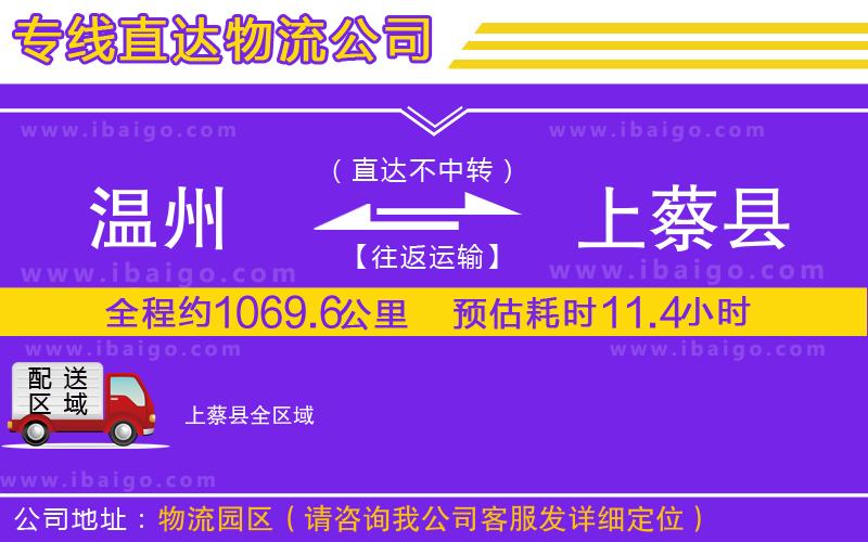 溫州到上蔡縣物流專線