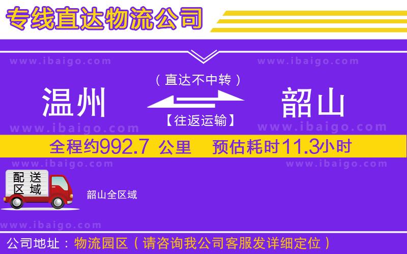 溫州到韶山貨運專線