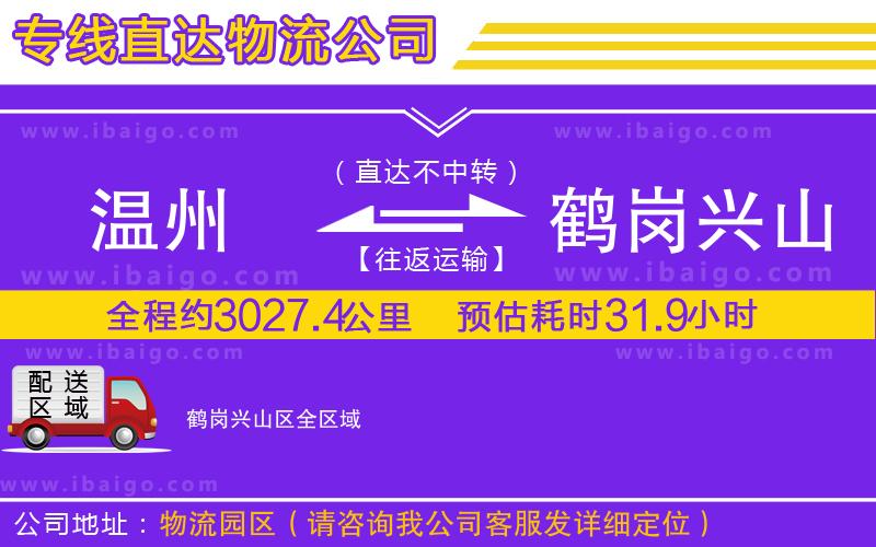 溫州到鶴崗興山區貨運公司